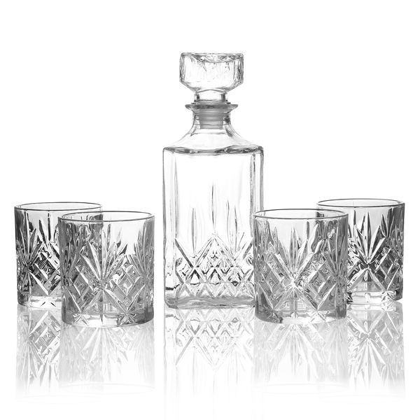 Set of 4 Tumbler Set & Whiskey Decanter | Stay at Home Mum