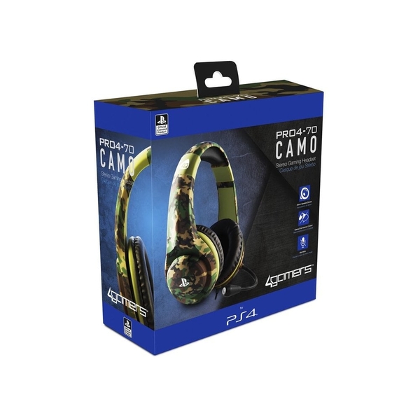 4Gamers PRO4-70 Wired Stereo Gaming Camo Headset PS4 | Stay At Home Mum