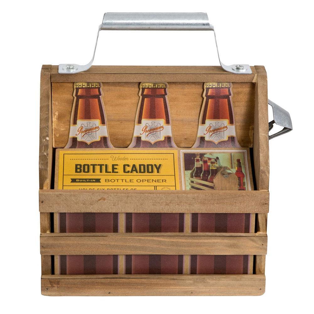 Timber Beer Caddy With Bottle Opener |  Stay At Home Mum