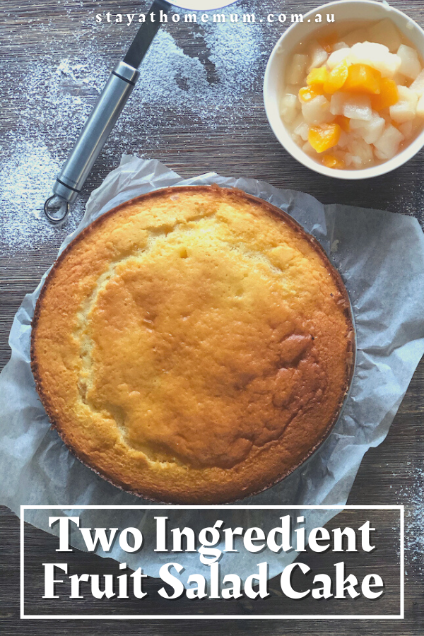 Two Ingredient Fruit Salad Cake