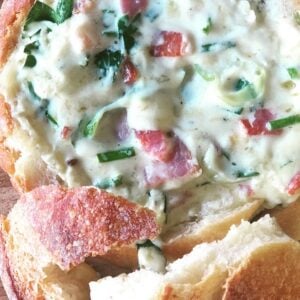 French Onion Cob Loaf Dip