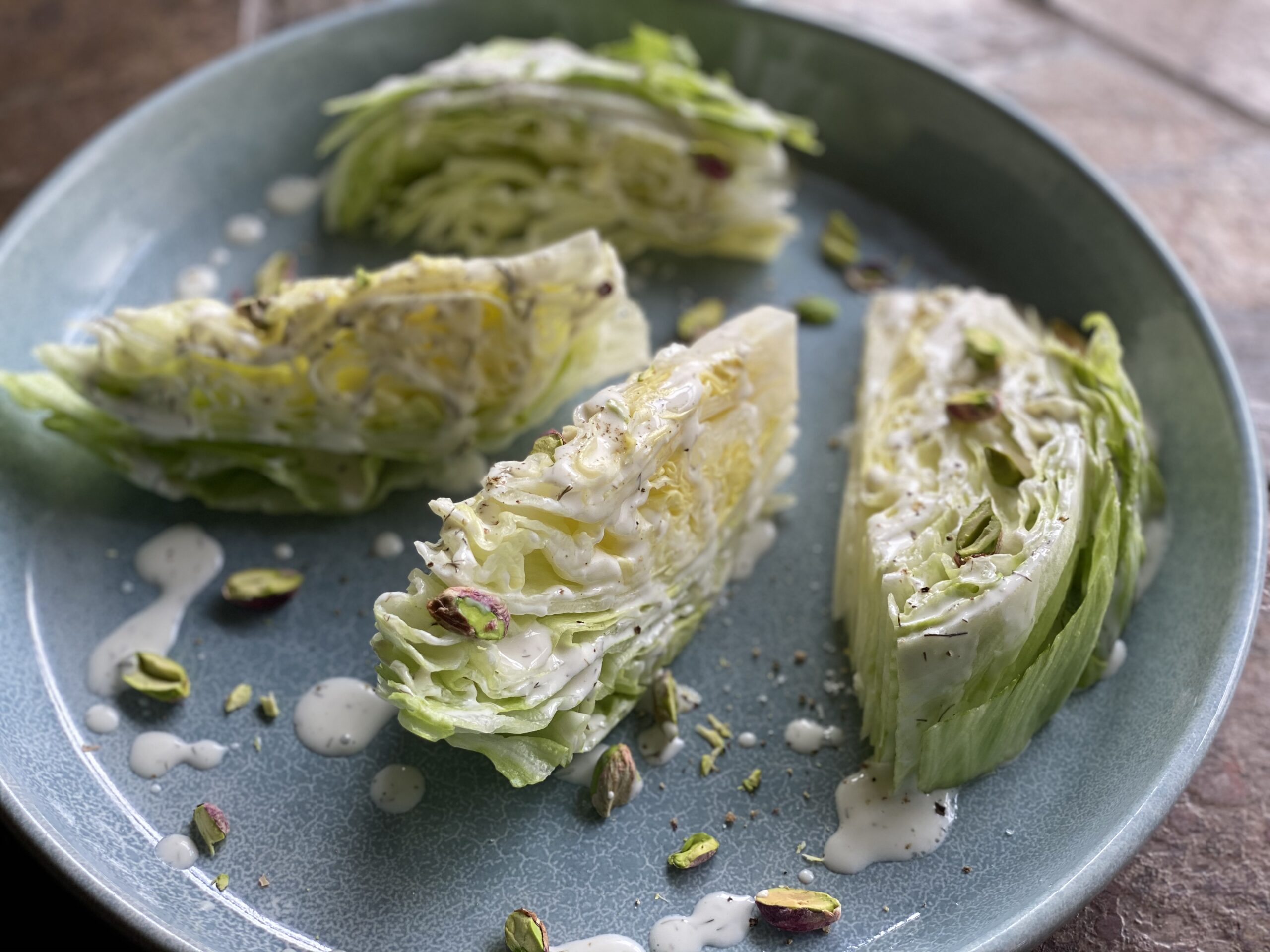 Iceberg Lettuce Wedge Salad with Blue Cheese Dressing