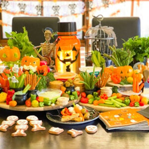 Scary Halloween Feasting Platter (That is HEALTHY, too!)