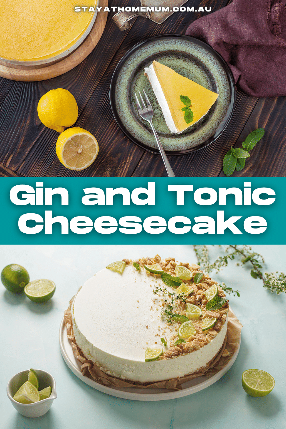 Gin and Tonic Cheesecake Pinnable