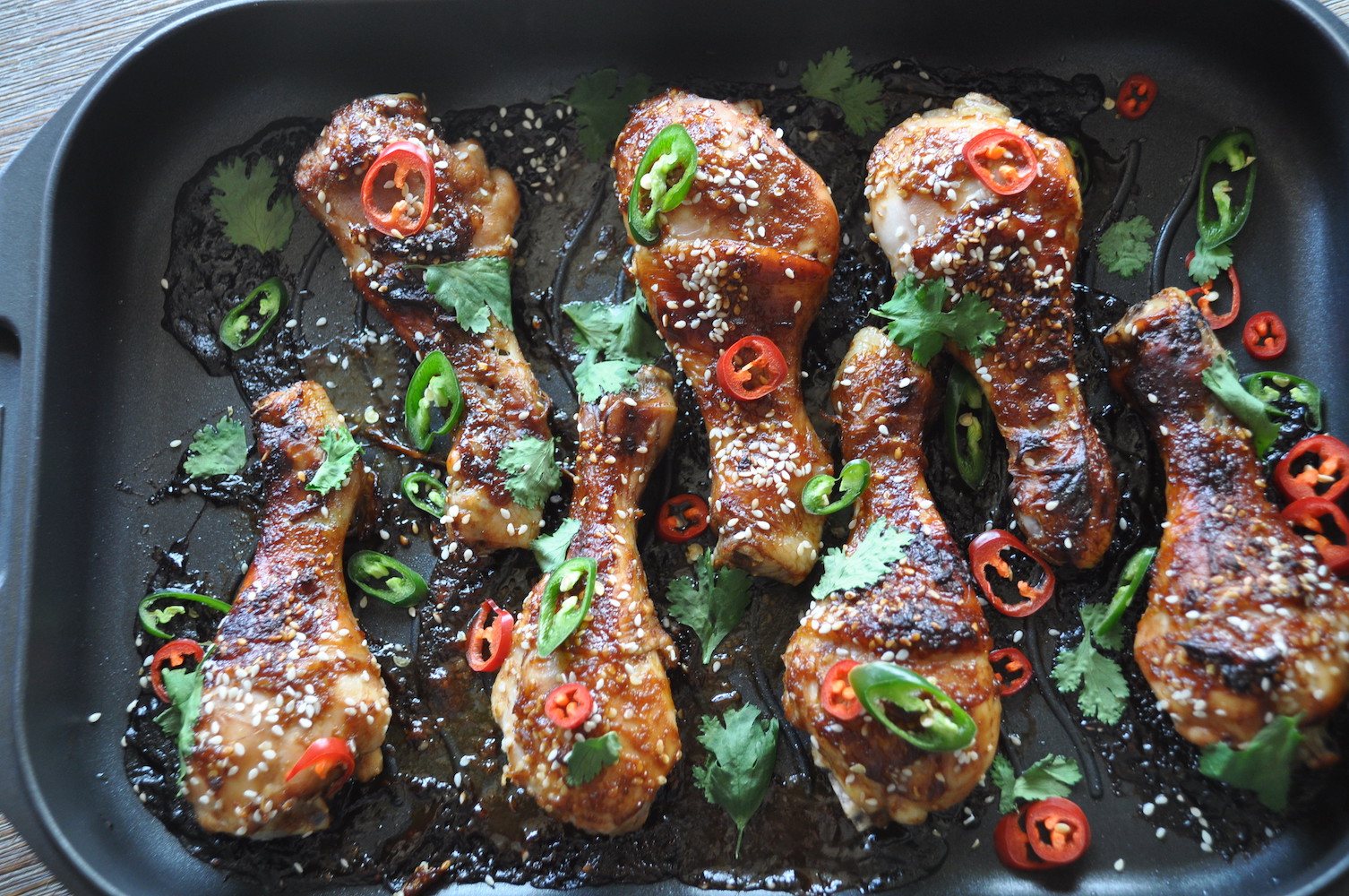 Sesame and Hoisin Sticky Chicken Drumsticks  | Stay At Home Mum