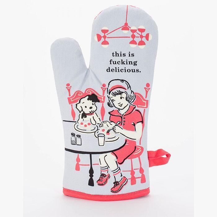 This is F#cking Delicious Oven Mitt | Stay At Home Mum
