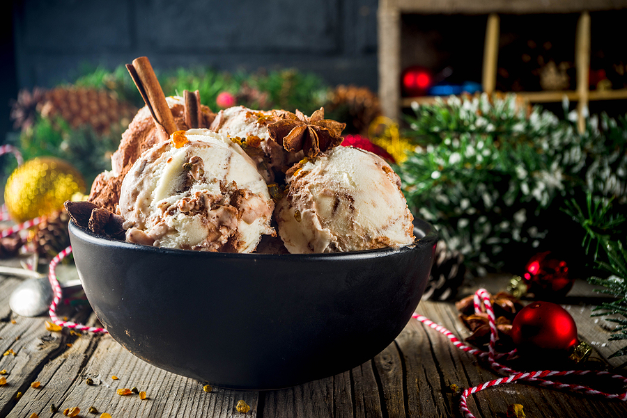 3-Ingredient Christmas Eggnog Ice Cream | Stay At Home Mum