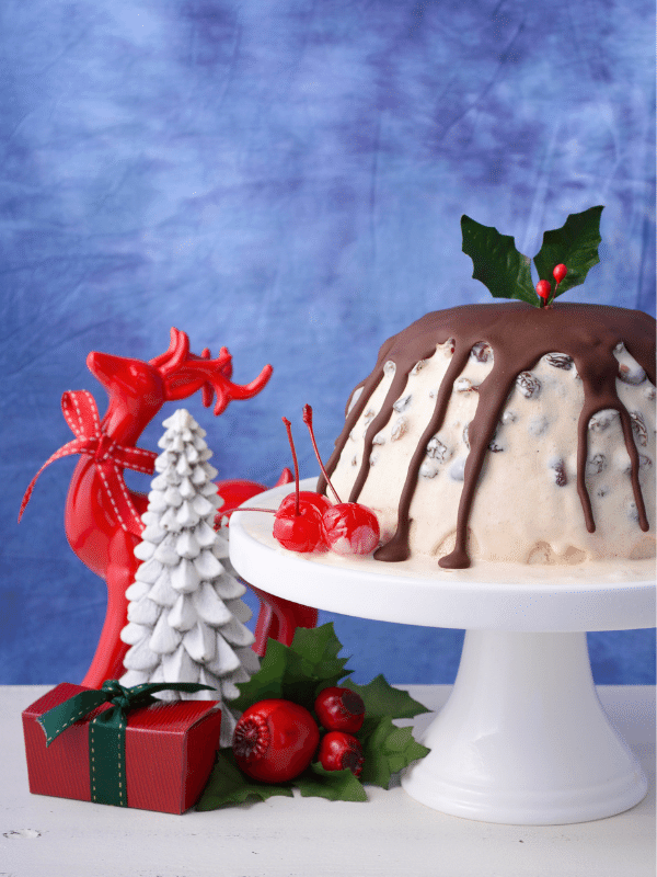 No-Bake Christmas Ice Cream Plum Pudding | Stay At Home Mum