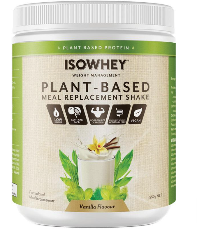 Isowhey Plant Based Meal Replacement Shake Weight Loss