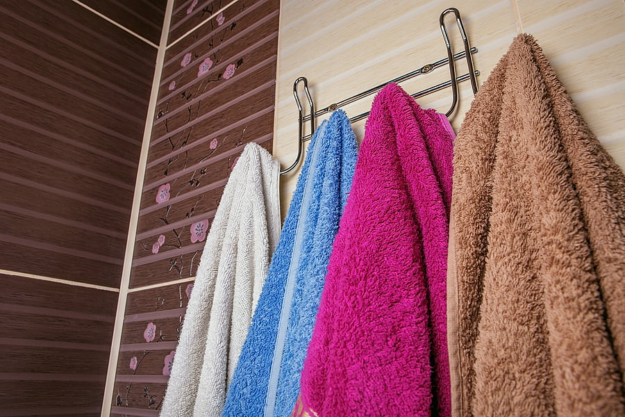 bigstock Clean Colored Towels Hanging O 122730002 | Stay at Home Mum.com.au