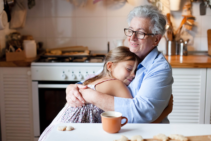 bigstock Senior Woman Hugging Child At 375189307 | Stay at Home Mum.com.au