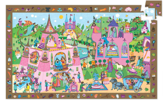 Djeco Observation Puzzle Princesses 54pc Entropy Toys | Stay at Home Mum.com.au