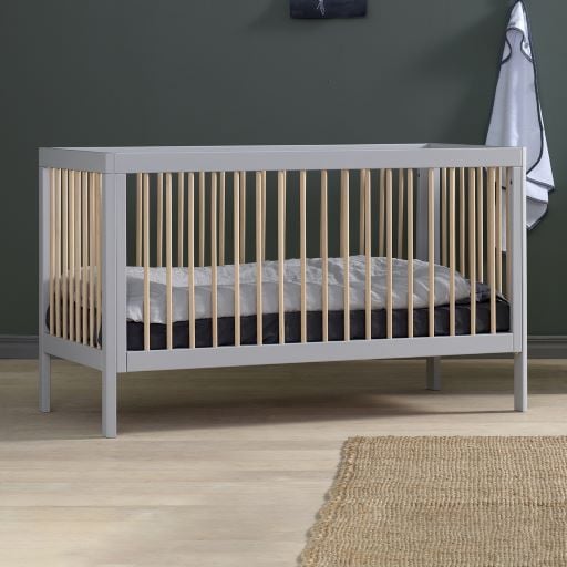 2 Tone Lukas Birch Wood Cot | Stay at Home Mum.com.au