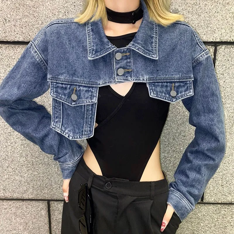Cropped Denim Jacket | Stay At Home Mum