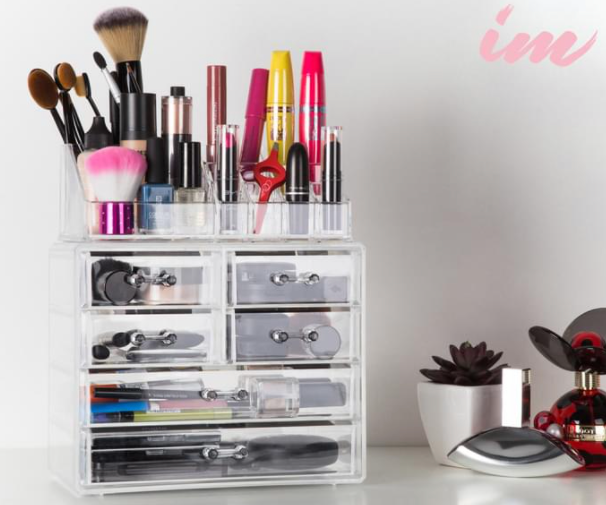 Illuminate Me 22 Compartment Acrylic Cosmetic Organiser Catch com au | Stay at Home Mum.com.au