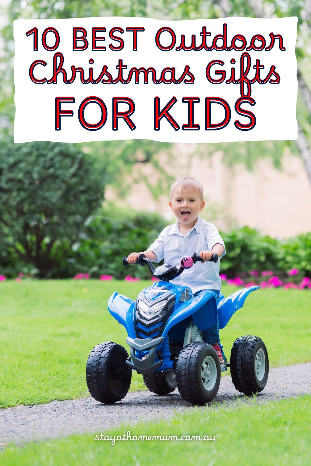 10 BEST Outdoor Christmas Gifts for Kids Pinnable