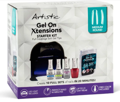 OZSALE Artistic Nail Design Artistic Nail Design Gel On Xtensions Kit Medium Round | Stay at Home Mum.com.au