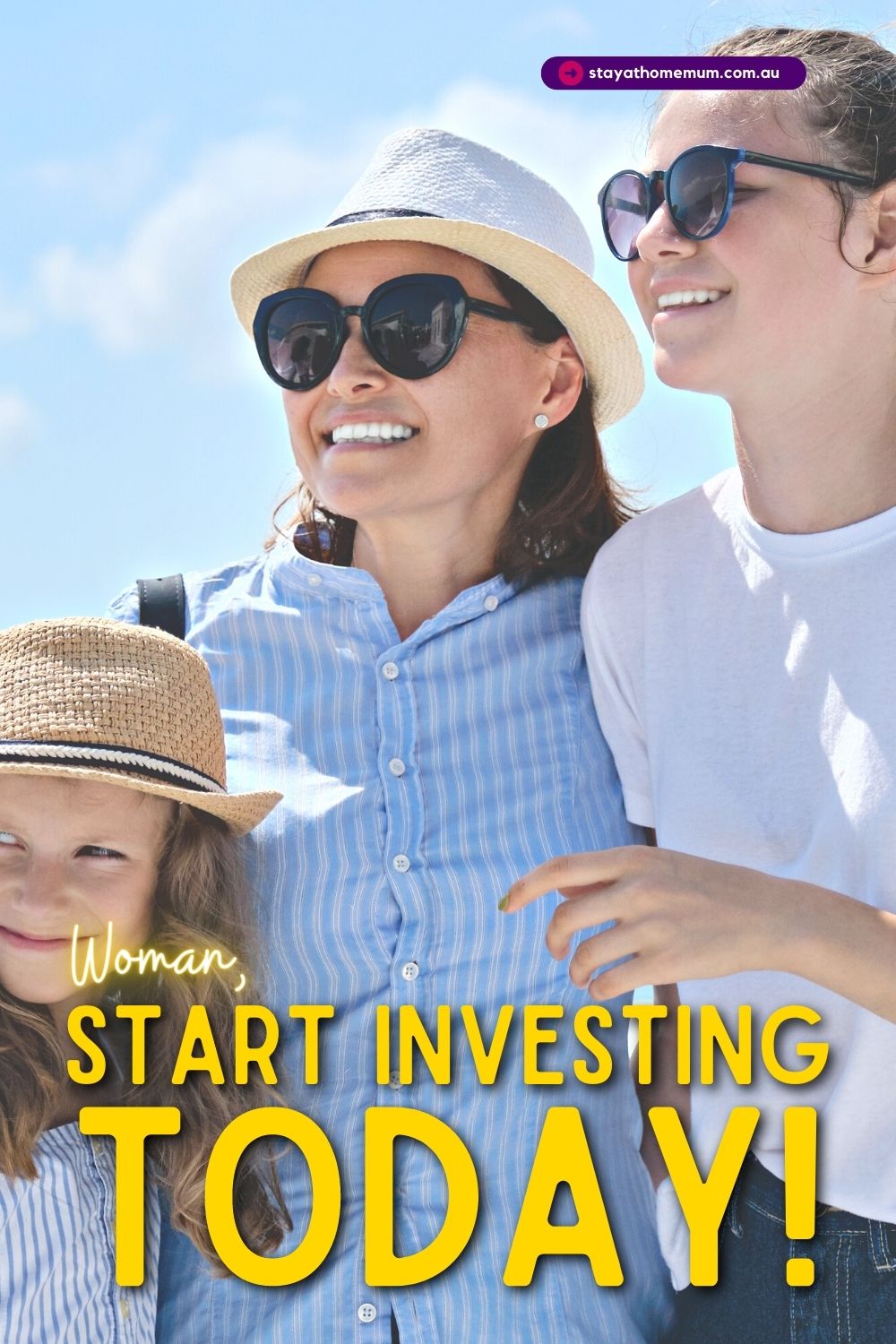 Woman, Start Investing Today! Pinnable