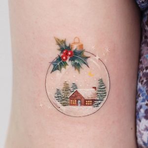 25 Festive Christmas-Themed Tattoos