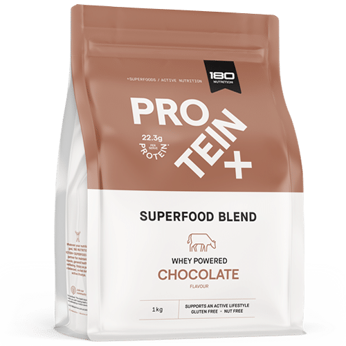 180 nutrition superfood protein 1kg whey choc front | Stay at Home Mum.com.au