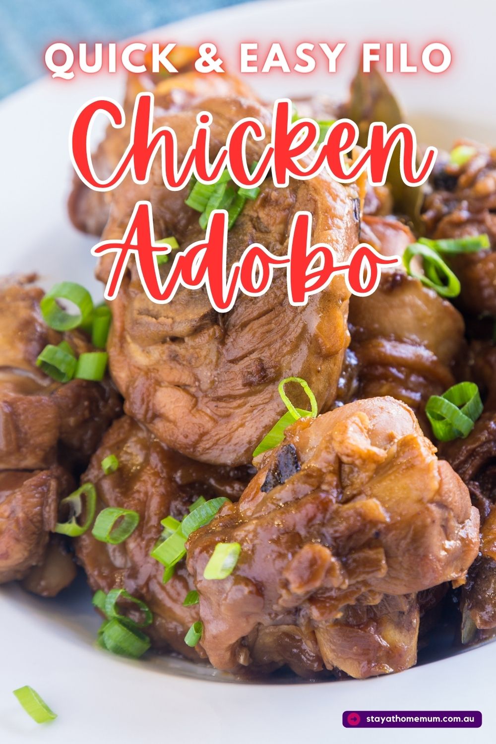 Quick & Easy Filo Chicken Adobo Pinnable