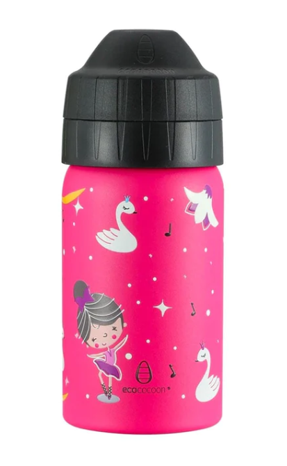 EcoCocoon Stainless Steel Water Bottle 350ml Tiny Dancers | Stay at Home Mum.com.au