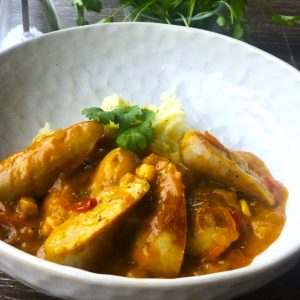 Easy Curried Sausages